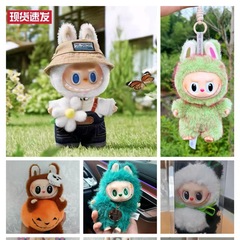现货泡泡玛特春天野甜心拉布布万圣节南瓜皇后LABUBU搪胶毛绒公仔