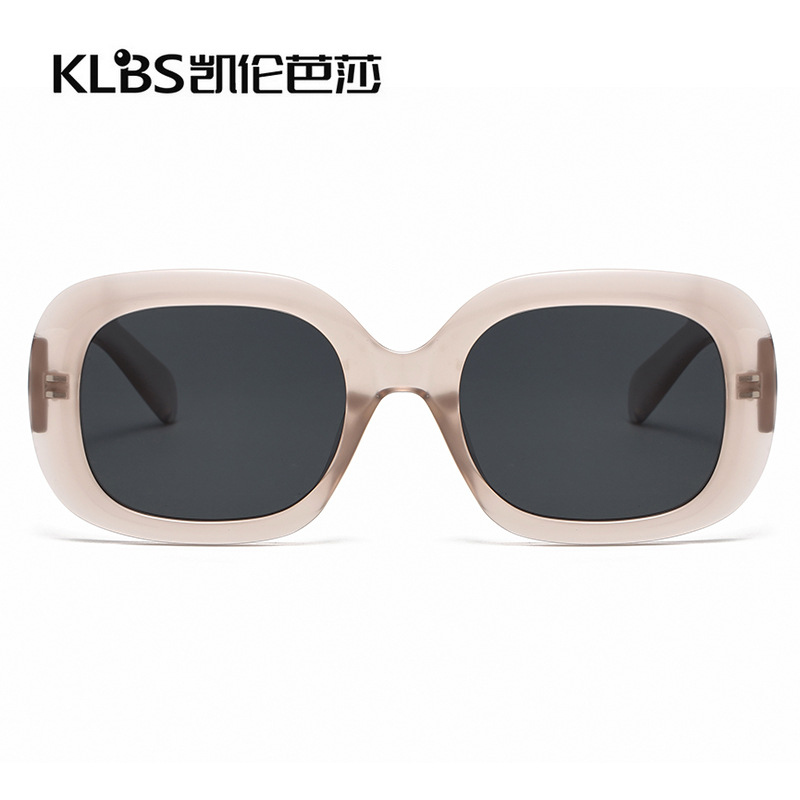 2025個性新款時尚大框女果凍色女款潮流太陽鏡大方框多色墨鏡工廠