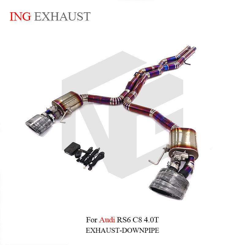 Suitable for Audi RS6 RS7 C7 C8 4.0T titanium alloy exhaust system high-performance mid and tail section