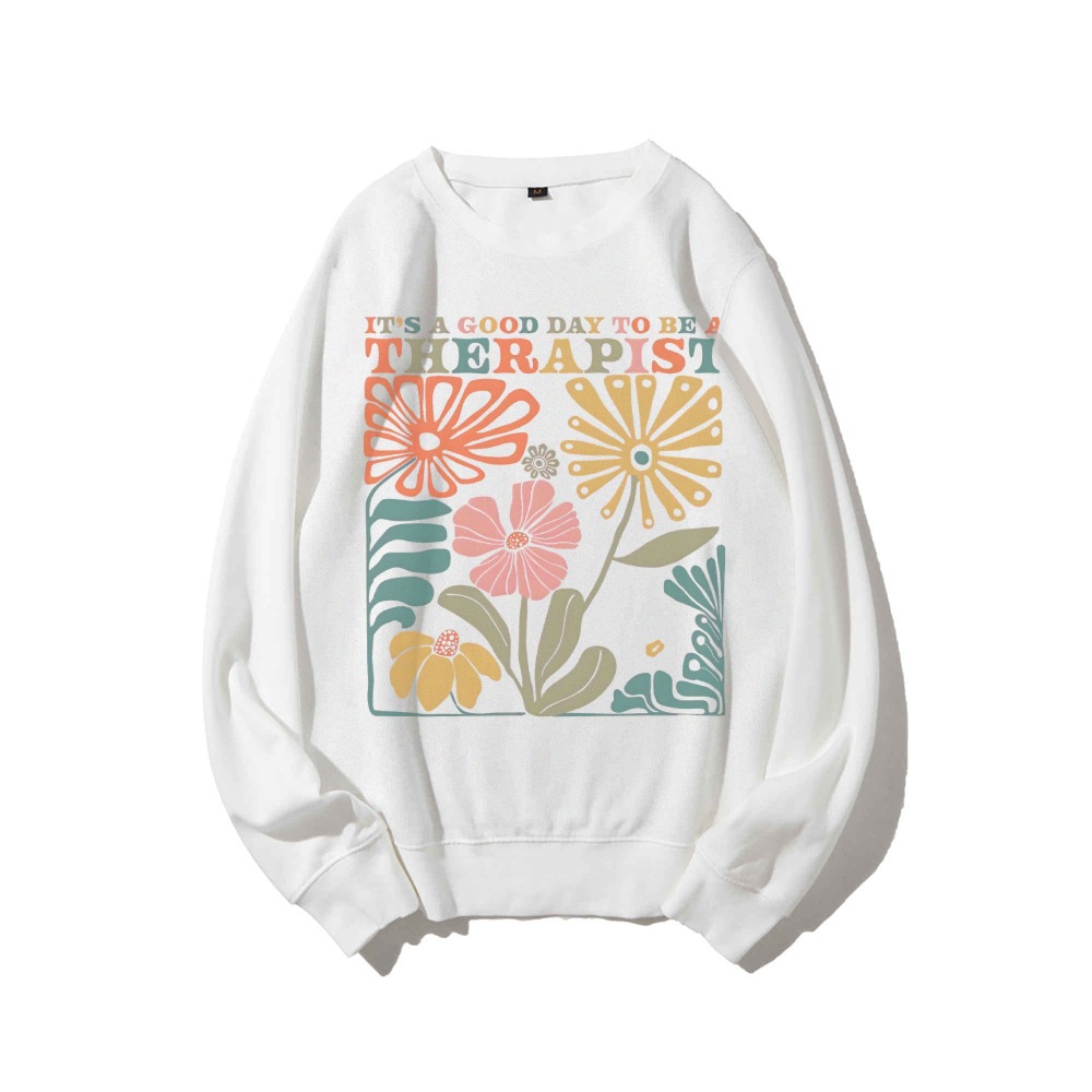 Therapist Sweatshirt Therapy Crewneck Counselor Sweatshirt M