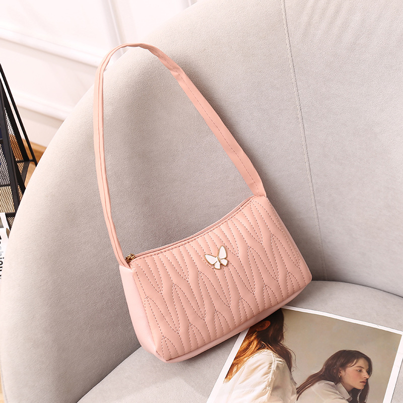 Rómbica bolsa axila femenina 2023 Nueva bolsa bordada de comercio exterior femenina pequeña bolsa al por mayor Nueva Moda bolsas de hombro