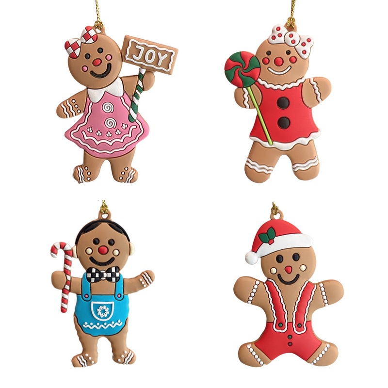 クリスマスツリーはクリスマスパーティーの装飾品を飾っている姜パイ人PVCはサンタクロース雪だるまを飾っている|undefined