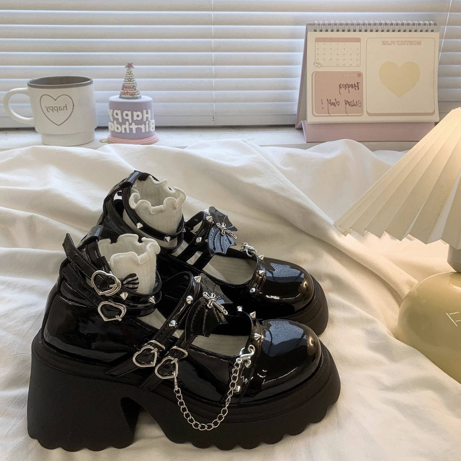 Fashion Jk Girl Versatile Sweet Cool Style Single Shoes Spring and Autumn New Retro British Style Height-Increasing Slimming Mary Jane Shoes