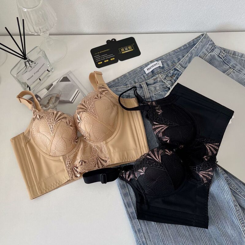 Beauty salon line adjustable underwear Women's Big chest small push up breast collection anti-sagging external expansion correction bra