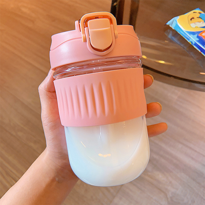Cute Straw Portable Glass Water Cup display picture 4