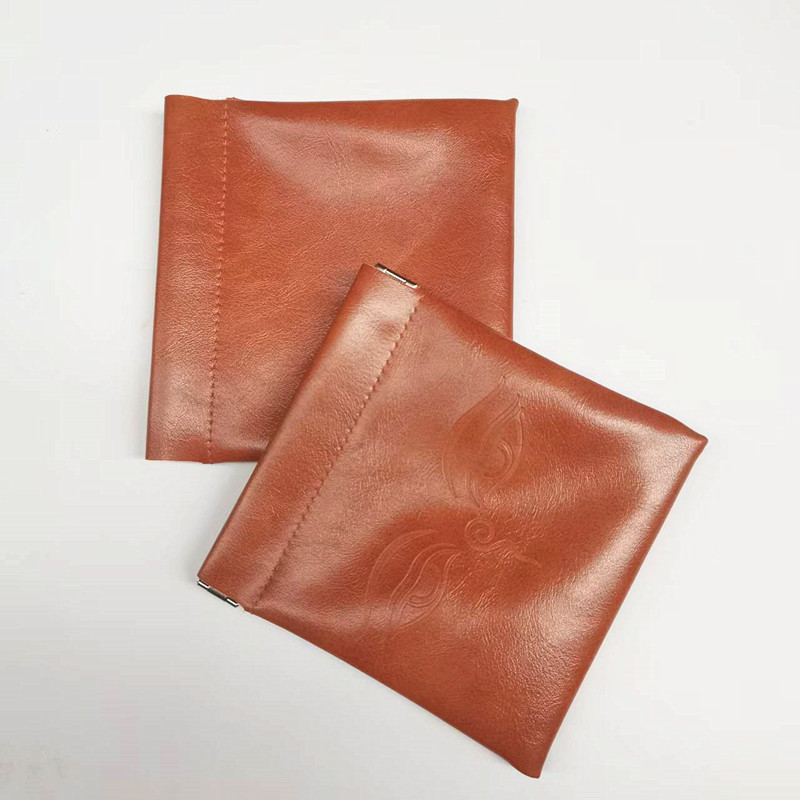 Portable Drawstring Bag with Automatic Closure for Storing Collectibles, Thickened with Logo Printing, Magnetic Jewelry Storage Pouch, Pu