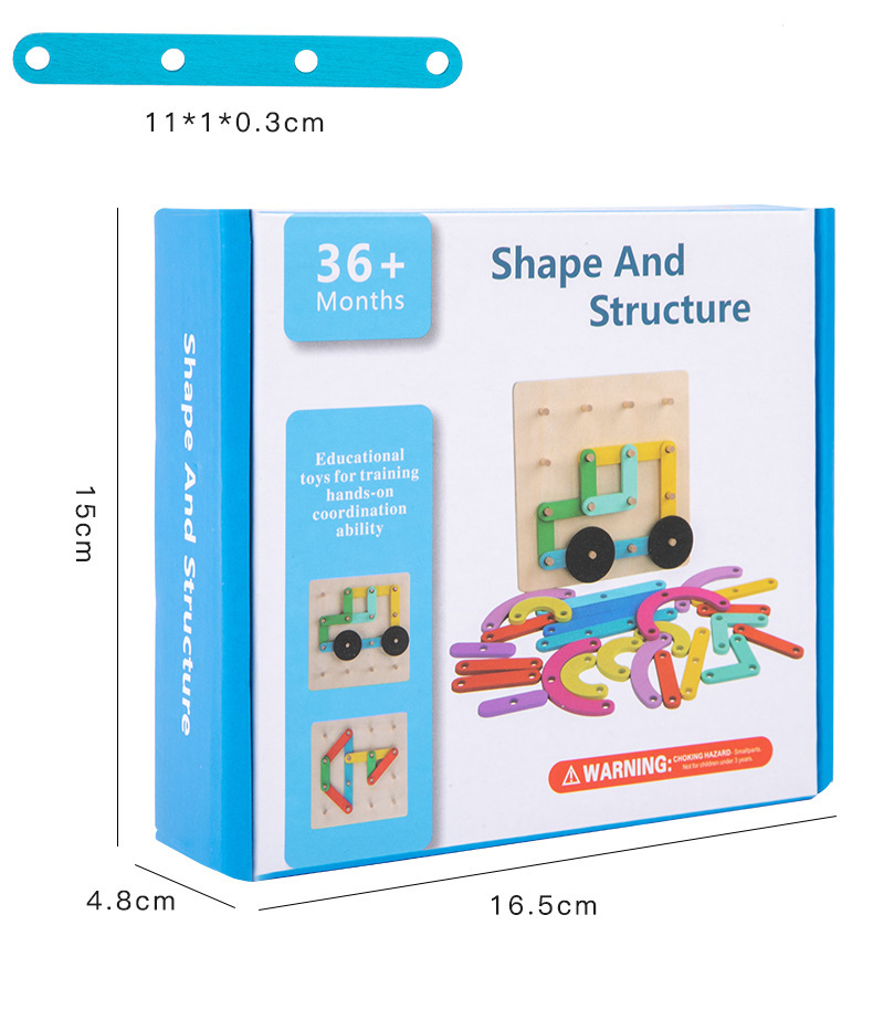 Inteligencia de los niños Variedad de juguetes de columna Combinaciones de formas cognitivas Niños y niñas Conjunto de bloques de construcción Juguetes educativos