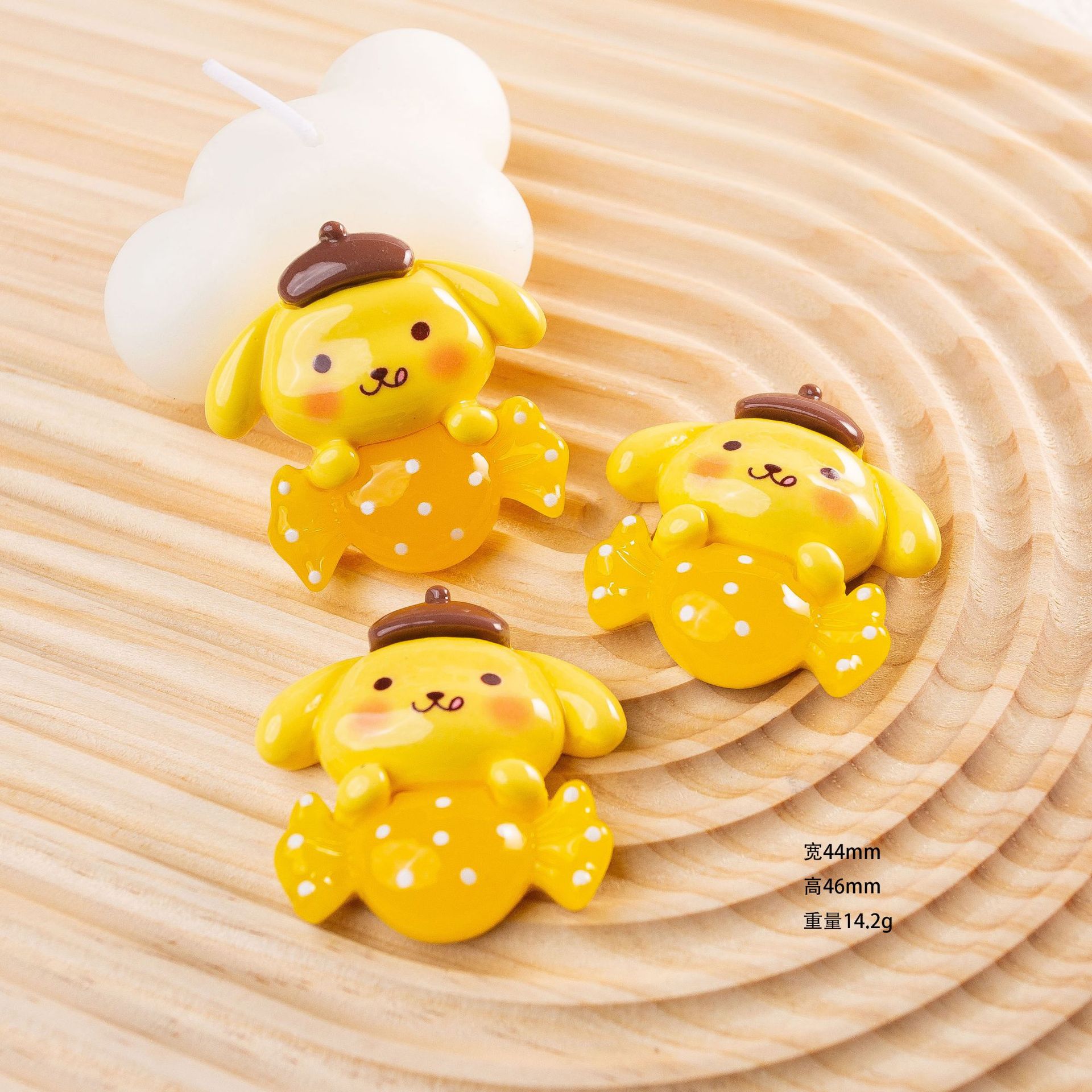 Big card luminous Sanrio creative handmade jewelry hairpin refrigerator sticker resin diy material wholesale