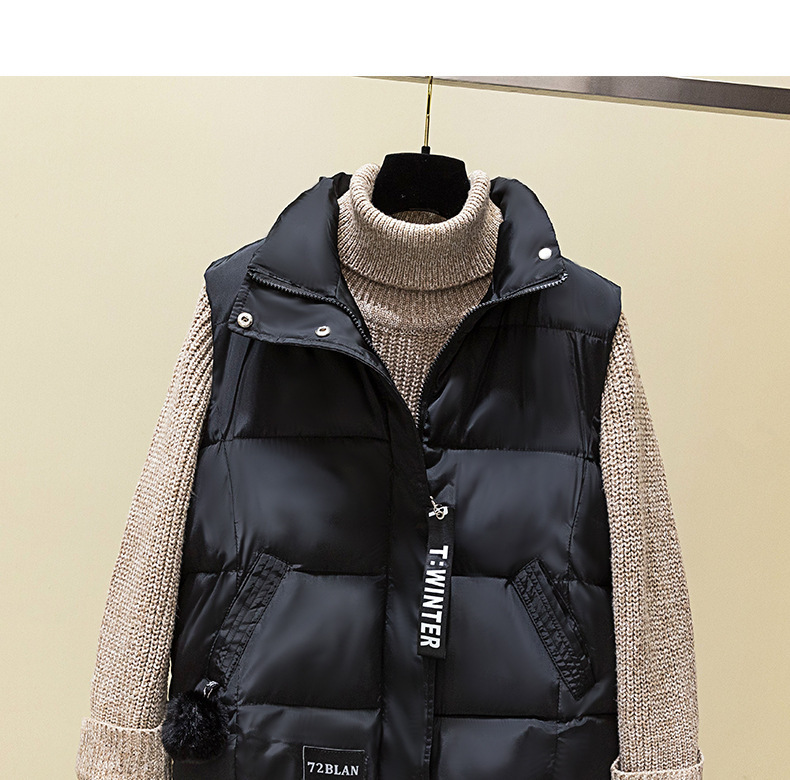 Chaleco de algodón de primavera y otoño para mujer, chaleco corto coreano para mujer, abrigo de mujer, comercio exterior_voghion.com