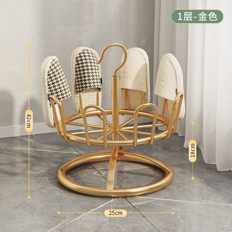 家用晒鞋神器旋转多层落地式铁艺阳台室外拖鞋鞋架架子多功能晾晒|undefined