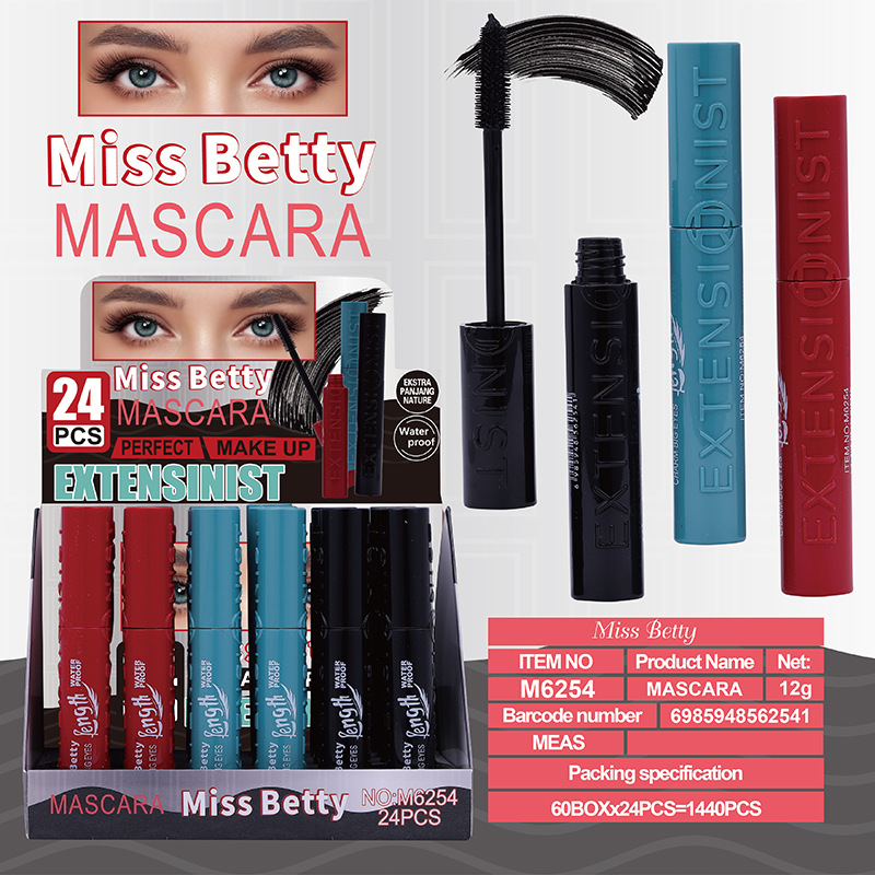 Nuevos productos de comercio exterior transfronterizo MissBetty densa rímel impermeable maquillaje mascara crema mascara al por mayor