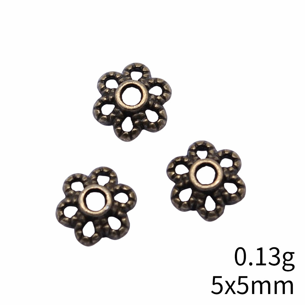 1 Piece Alloy Flower Flower Shape Bead Caps Retro display picture 12