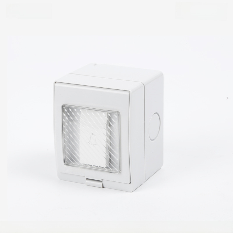 Outdoor Waterproof Rainproof Doorbell IP55 Surface-mounted Dustproof Doorbell Switch