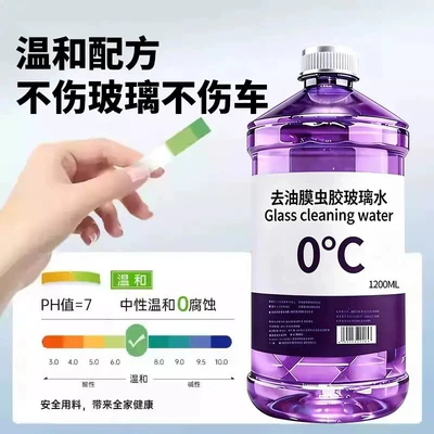 Glass agent wiper fluid, suitable for all seasons