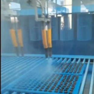 Professional Custom Hardware Electrostatic Spraying Equipment Spray Paint Equipment Production Line Even Coloring Efficient and Envir