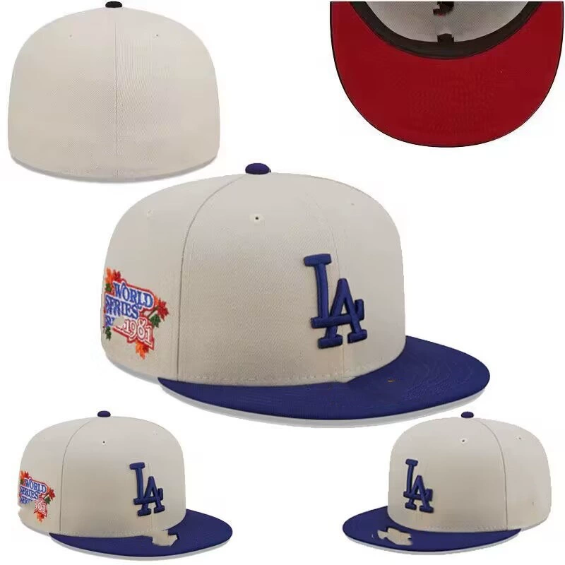 [LA Los Angeles Dodgers] Солнцезащитная шляпа с вышивкой, полное покрытие, бейсболка с широким краем и куполообразной формой
