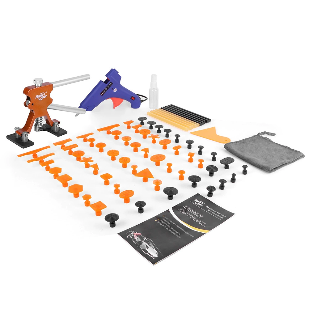 Набор инструментов для бесконтактного ремонта вмятин на кузове автомобиля PDR, заводская упаковка в блистере, подъемник