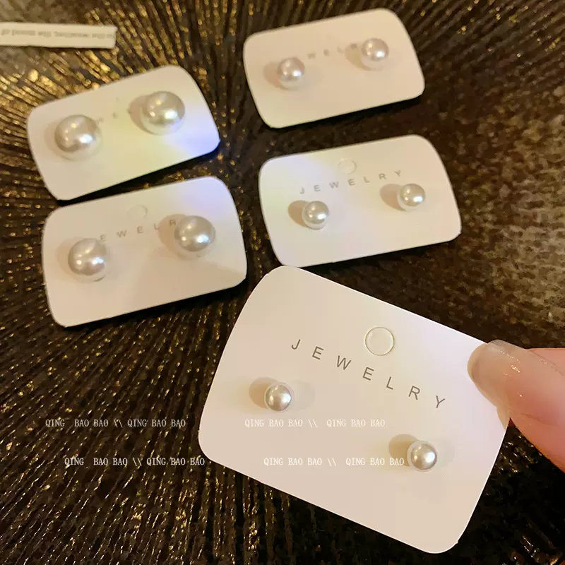 磁吸款珍珠耳夹女时尚气质百搭高级感小巧经典款耳环耳饰义乌配饰