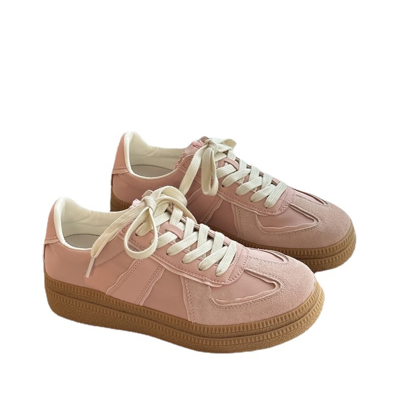 Damen Freizeitschuhe Flach In Weiß Und Rosa Für Den Sommer_voghion.com