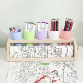收纳架;木质工艺品;针线缝纫