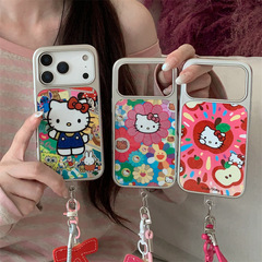 闪粉电镀hellokitty猫适用iPhone17苹果16ProMax/15/14手机壳新款