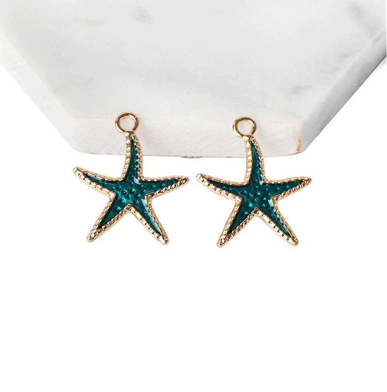 1 Piece Casual Beach Starfish Alloy Plating Pendant Jewelry Accessories display picture 2