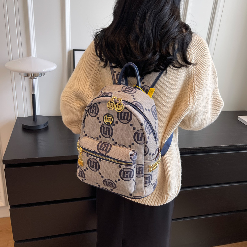 Borsa da donna nuova Zaino minimalista urbano Zaino casual jacquard versatile da donna multi taglia per ragazze_voghion.com