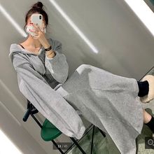 韩国INS秋冬时尚洋气灯心绒连帽短外套+包臀鱼尾裙半身裙时尚套装