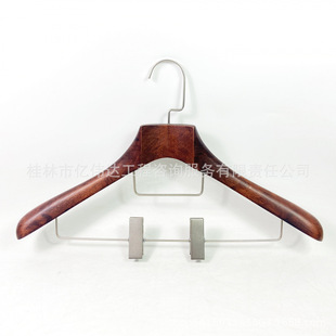 Hotel and Home High-End Solid Wood Clothes Hangers Wholesale Luxury Solid Wood Clothes Hangers Large Clothes Hangers Wholesale
