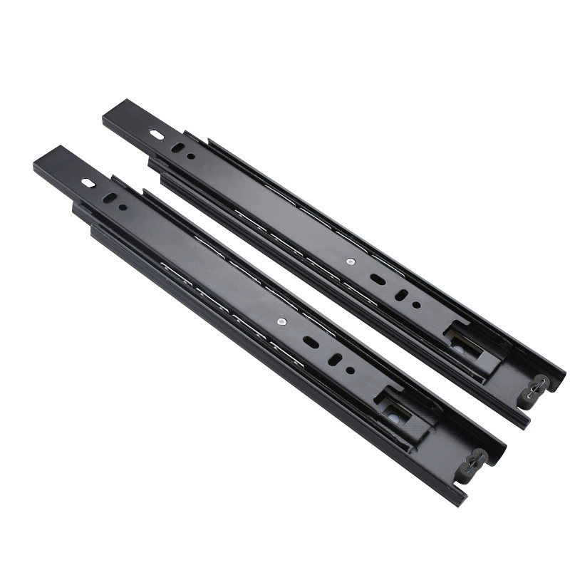 Thicker drawer sliding rail buffer static damping three -section slide rail cabinet wardrobe furniture furniture accessories wholesale