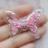 Transparent nail sequins PVC with bow, children's hair accessory