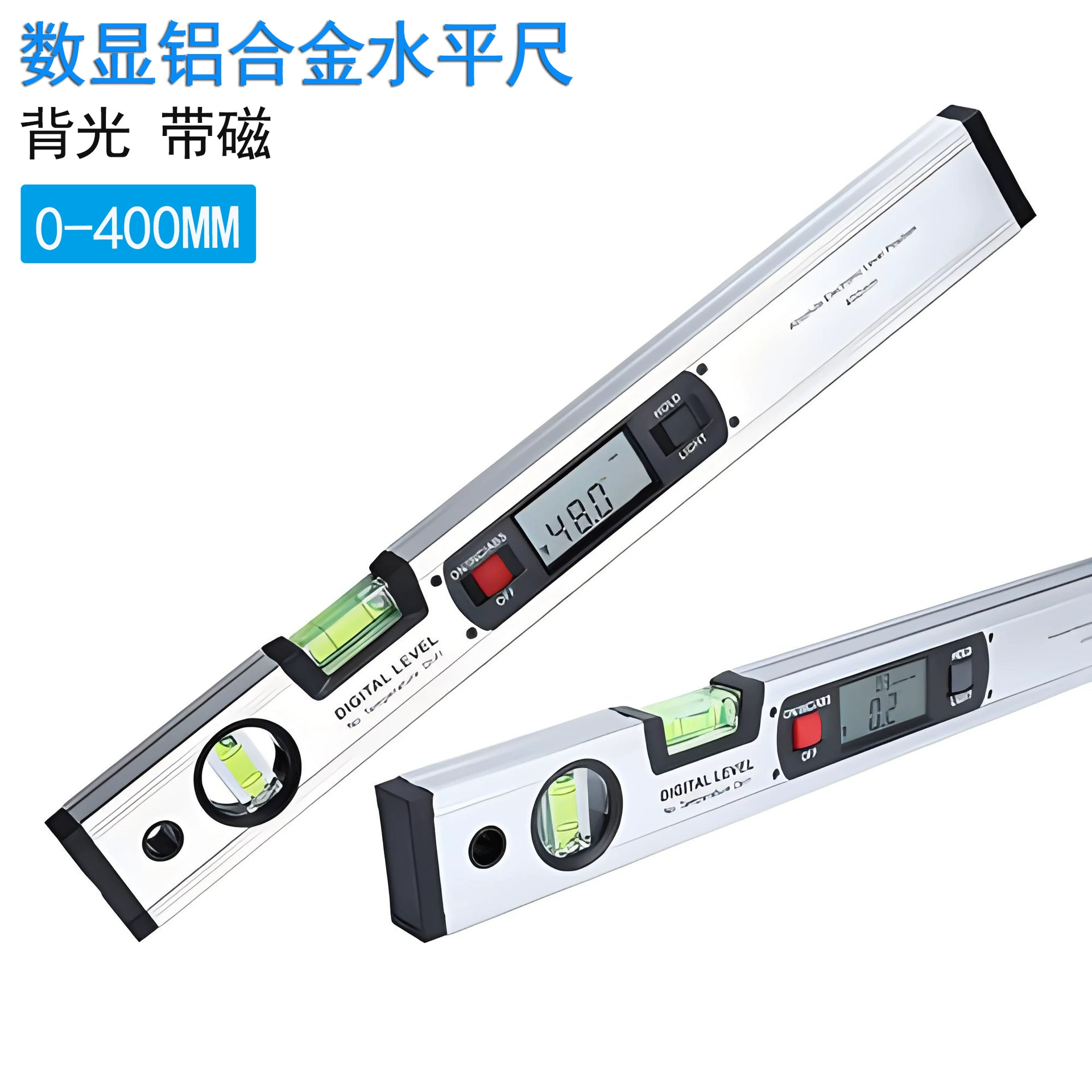 ETOPOO с магнитным цифровым дисплеем Угловая линейка ABS 400 мм Цифровой дисплей с фоновой подсветкой