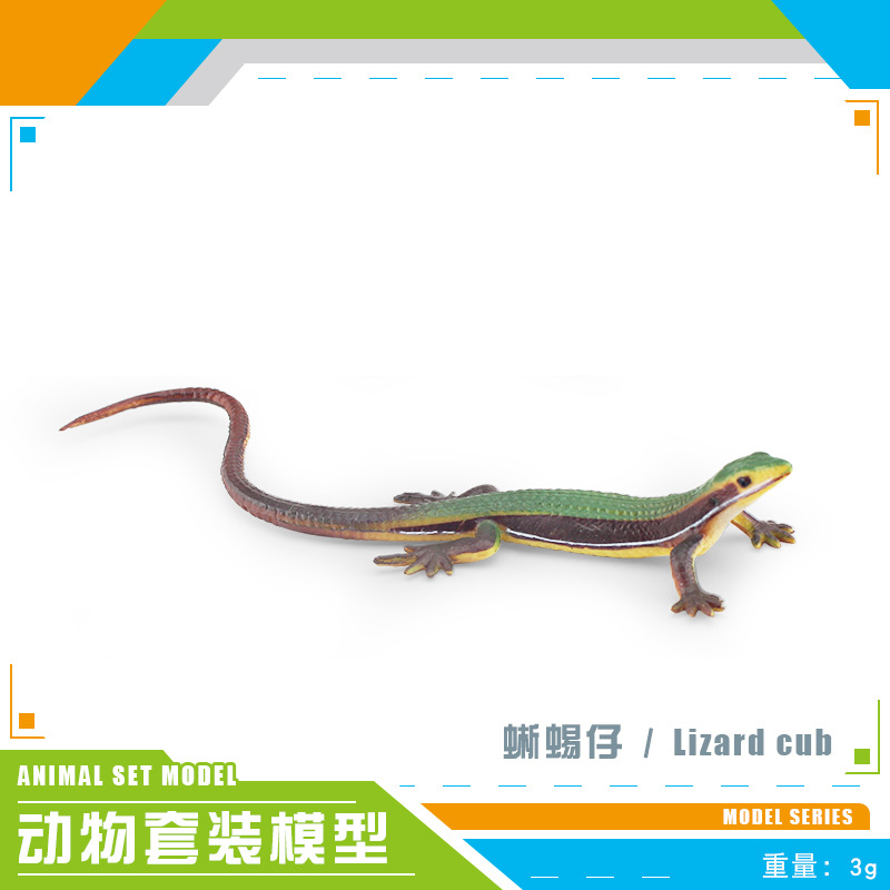 Simulación transfronteriza reptil anfibio camaleón lagartos bipedos serpiente lagartos de hierba modelo de decoración de hechizo de decoración estática