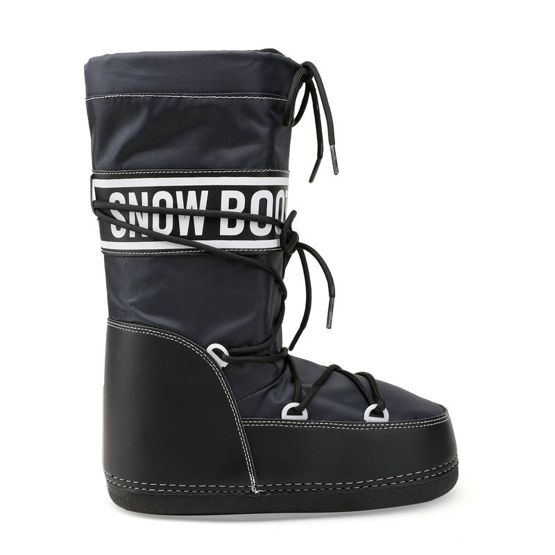 Botas espaciales transfronterizas de copos de nieve de nueve colores Botas de pan de abanico de moda Tubo alto, cálido, ligero y protector contra el frío, nuevos productos de la luna