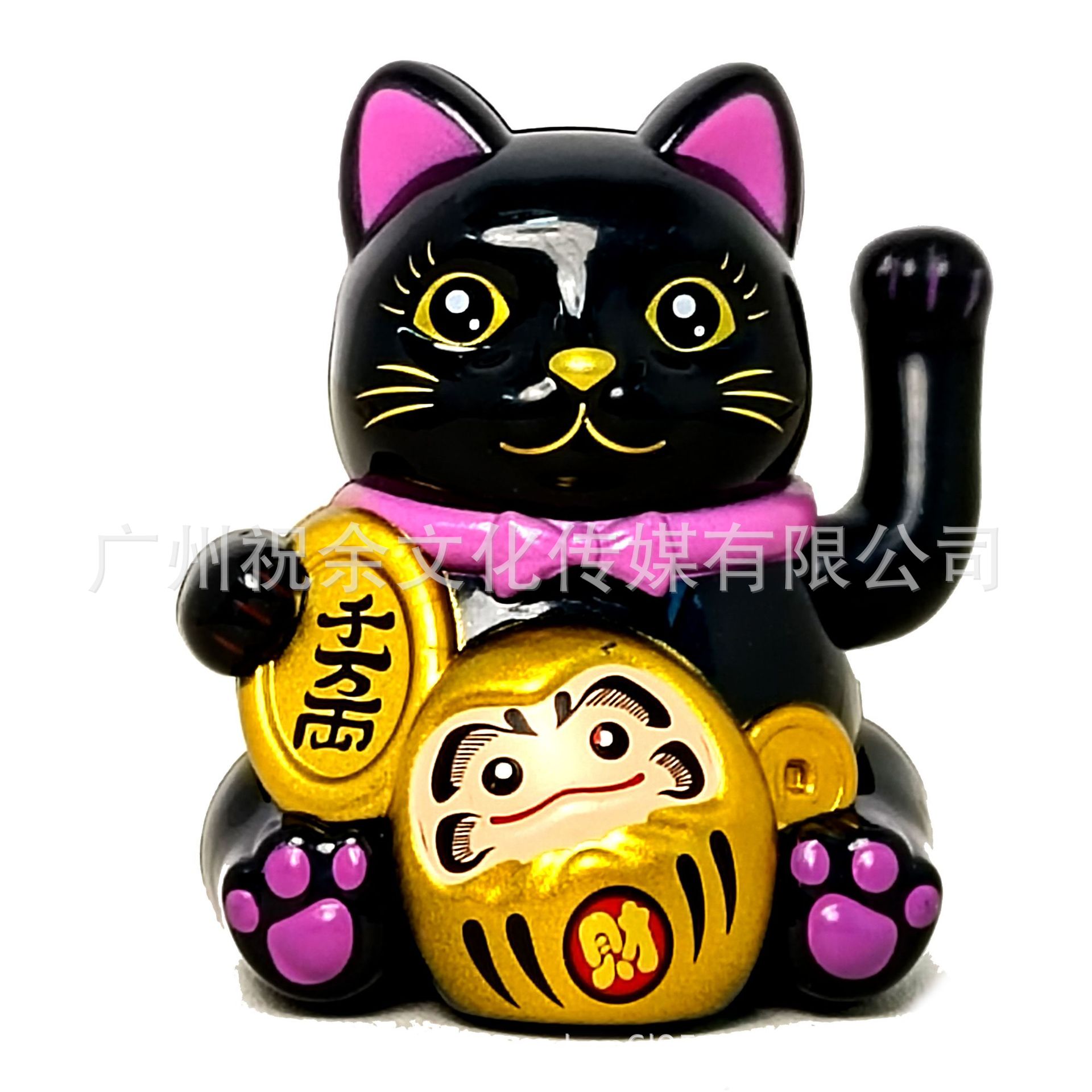 Mini adornos de la suerte para gatos y accesorios de regalo para coches de tienda de manualidades con cubiertas antipolvo