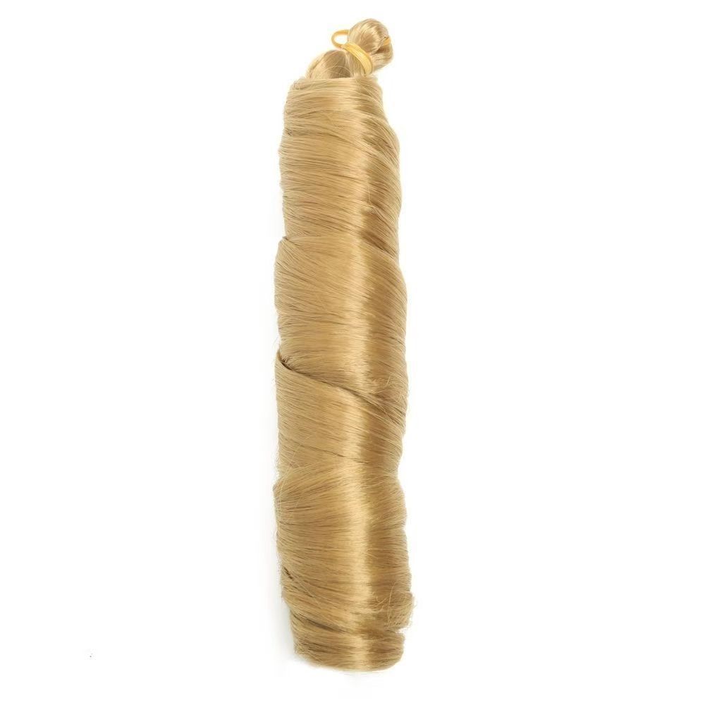 Silky Pony Spanish Spiral Large Curly Braid Hairpiece For Women French Style Wig_voghion.com