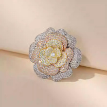 胸针女立体朵西装山茶花大衣胸花开衫小香风别针奢华包邮