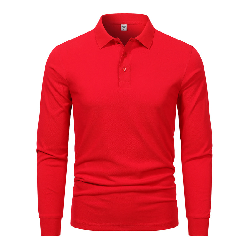 纯棉长袖polo衫印制工作服印logo抗菌秋季企业4s店员翻领工衣|undefined