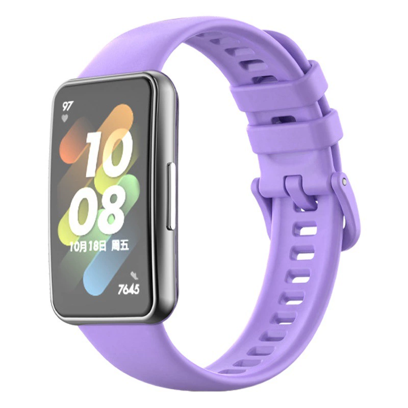 Для браслета HUAWEI 7 ремешок HUAWEI Монохромный силиконовый браслет 7 металлический силиконовый ремешок для часов