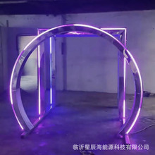 发光喷雾门户外LED造型灯时光隧道灯拱门灯景区广场公园景观道具