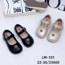 秋新款韩版儿童单鞋 简约学院风素面软底百搭女童公主鞋小童鞋