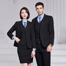 高端职业套装女正装职场男女同款公务员面试工作服经理西服套装