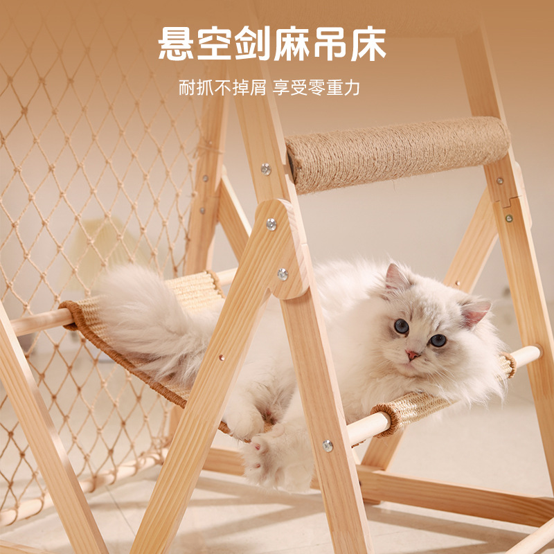 Fábrica directa de escalada de gato escalada más gatos para madera gato nido gato agarrar tablero para jugar dormir un gato salto al por mayor