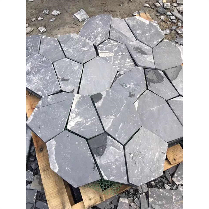 Losa de piedra azul natural, grietas de hielo, pared exterior, piedra cultural, baldosas de patio antideslizantes, pavimentación, baldosas de jardín interior