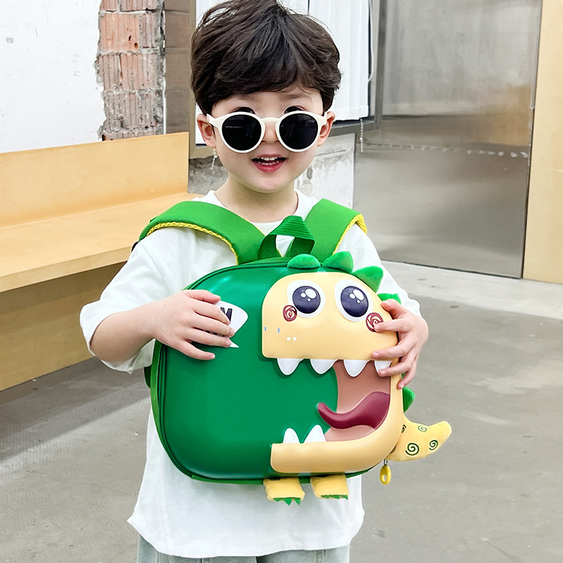Kindergarten schoolbag mujer 2024 nueva historieta niños lindos dinosaurio mochila masculina niños ocio viaje pequeña mochila