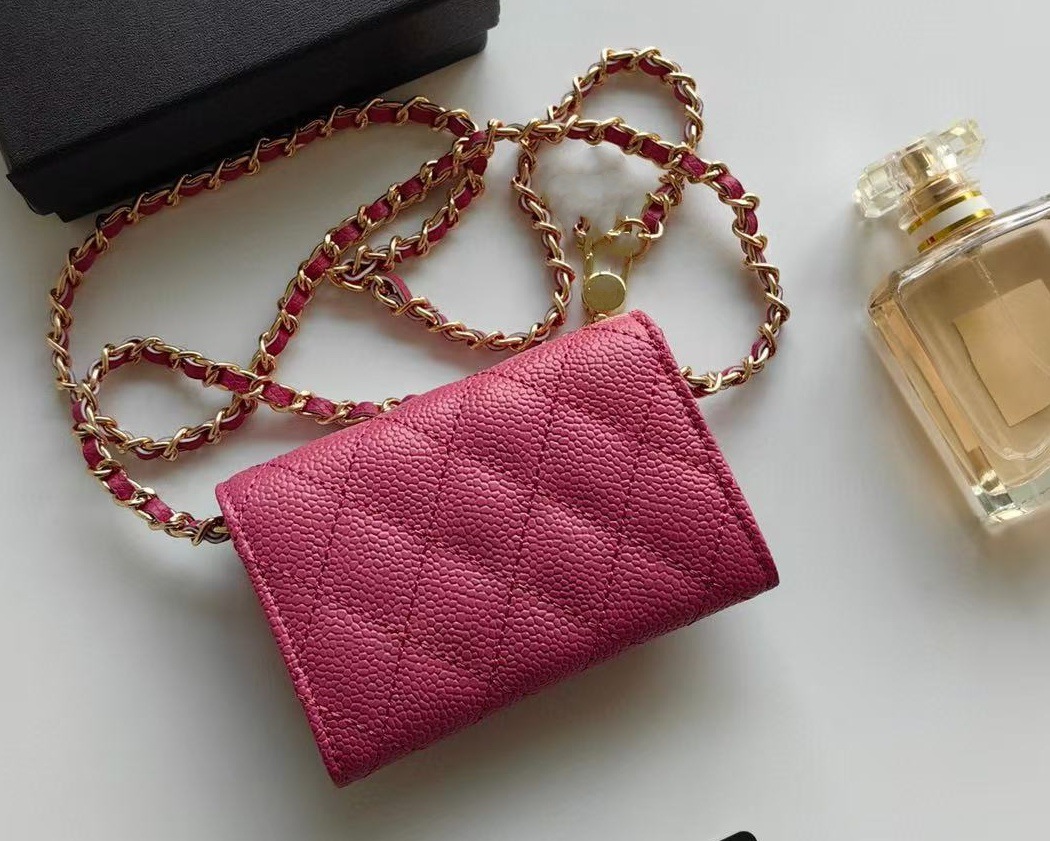 Peach red caviar gold button correct word