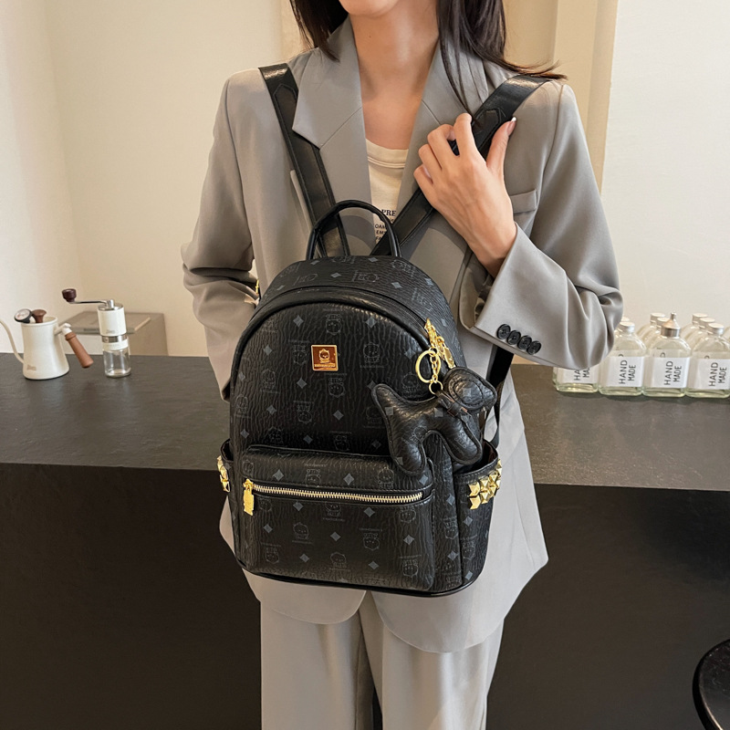 2025 nueva mochila de gran capacidad para mujeres caricaturas lindas osos mochila de mujer impresión de estilo coreano mochila de moda