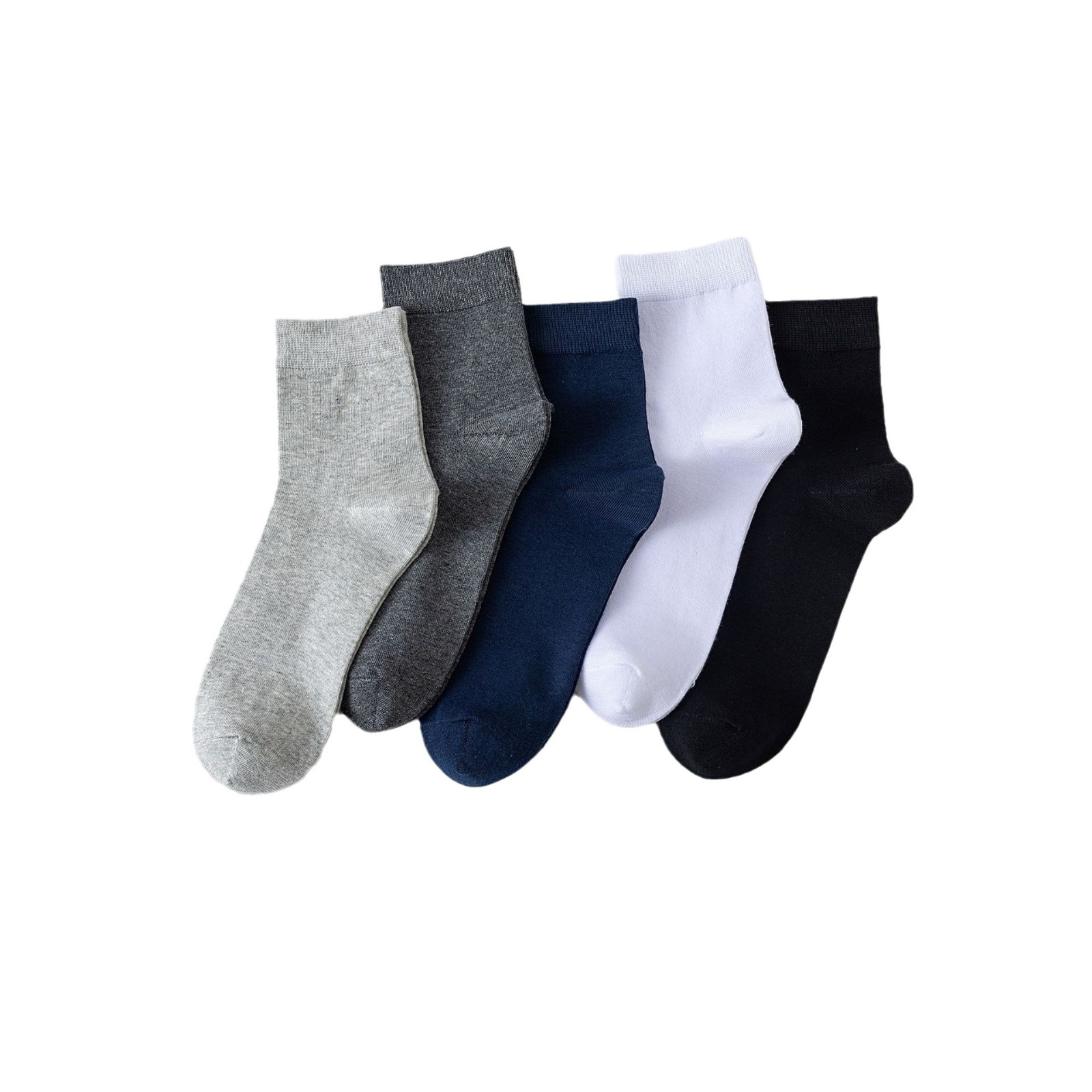 Men's socks cotton socks men's deodorant sweat-absorbent business cotton solid color tube socks four seasons universal men's socks