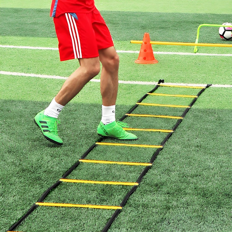 足球敏捷梯固定式软梯绳梯灵敏梯速度梯步伐训练篮球训练器材