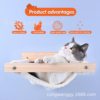 Home Wooden Cat Hanging Wall -mounted Large Cat Shed Modern Cat Playing Habitat Cat Toys